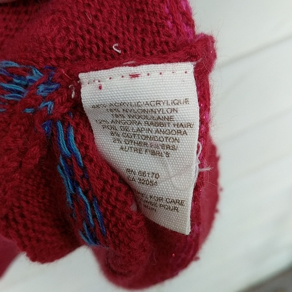 Free People Fair Isle Sweater Top Red Valentines - Picture 6 of 9